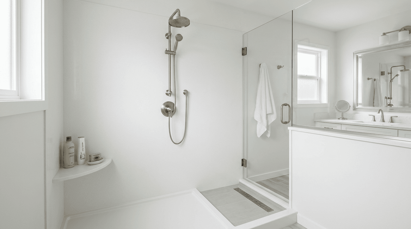 Tub-to-Shower Conversion